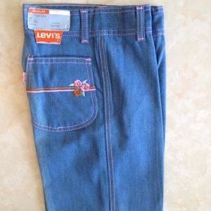 Vintage girl's 1970's levis deadstock